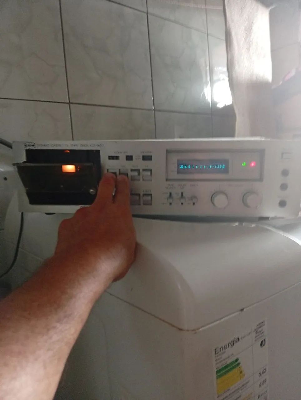 Tape deck cce CD 500 ligando com as funções mais não testado