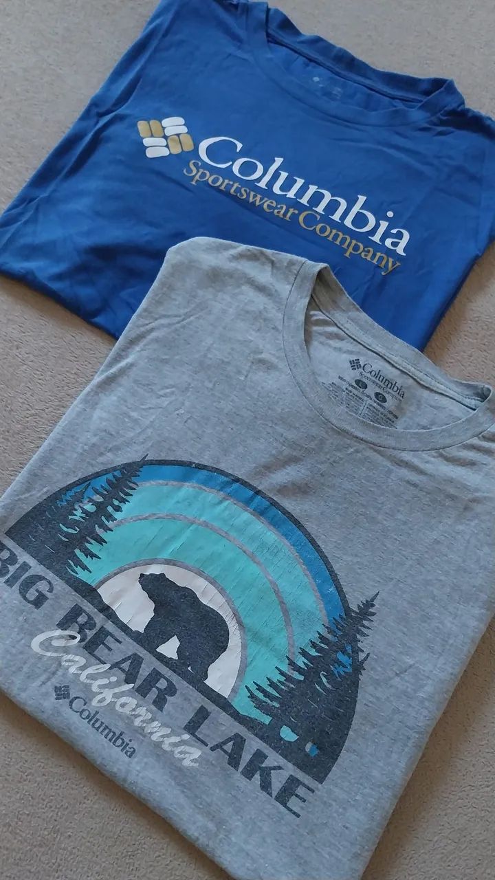 Camisetas originais Columbia tamanho G