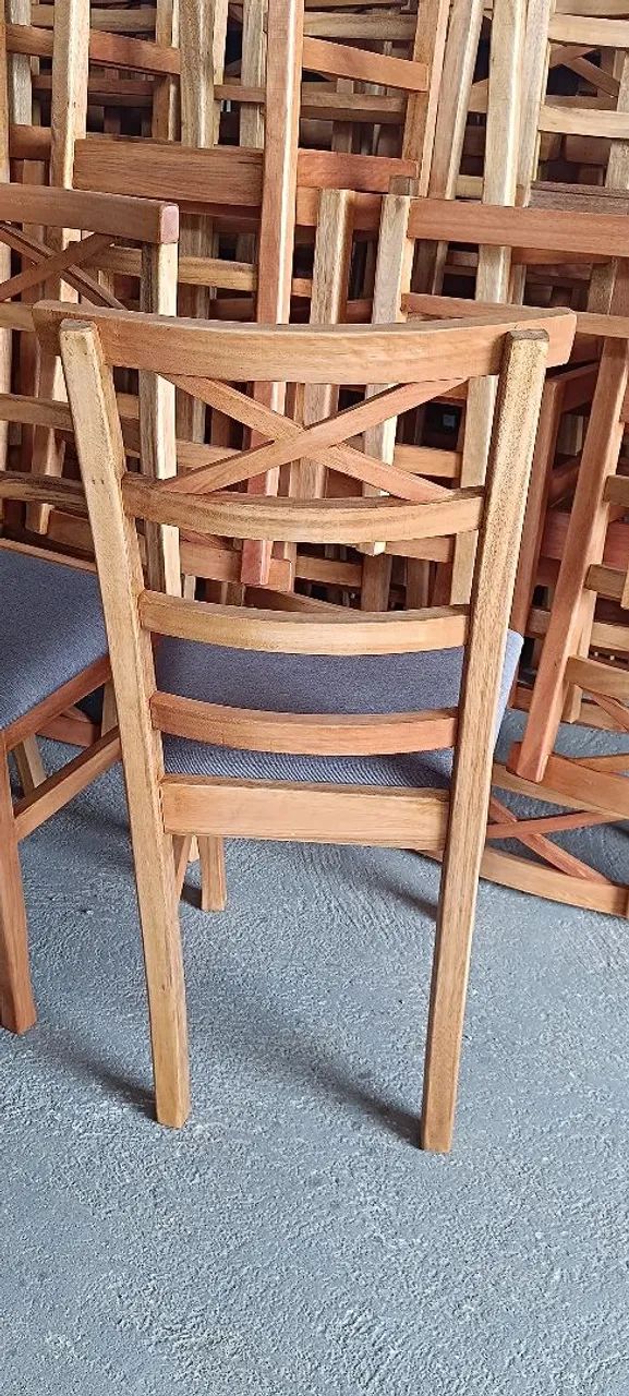 Cadeiras estofadas novas de eucalipto branco $ 249,00 cada no Pix a pronta entrega  - Foto 6