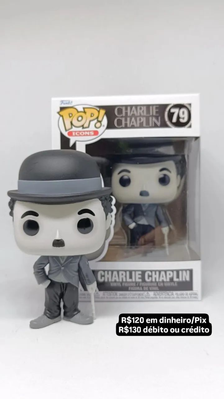Funko Pop Charlie Chaplin - Icons - Novo