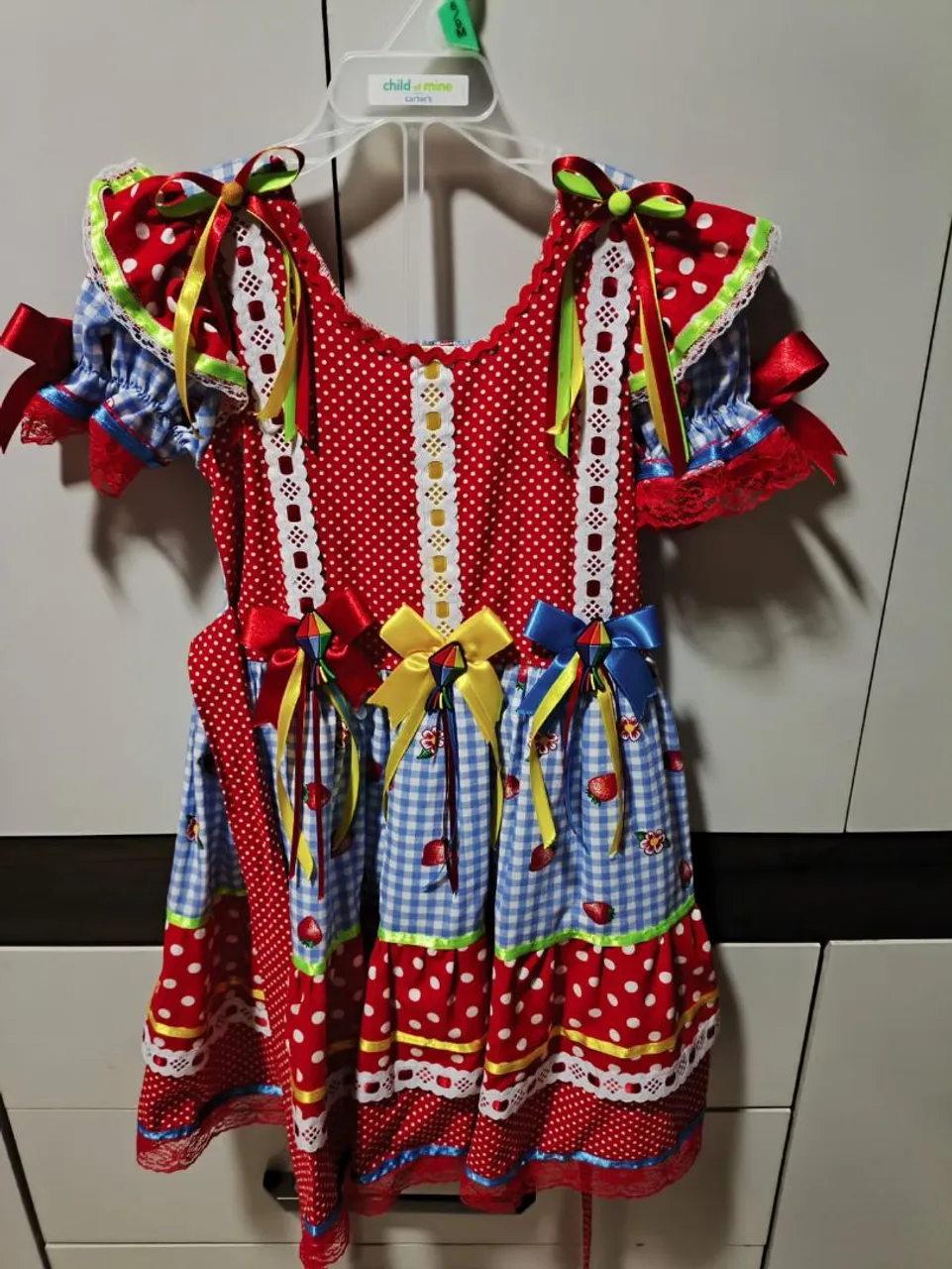 Vestido Festa Junina Infantil - Detalhes Encantadores