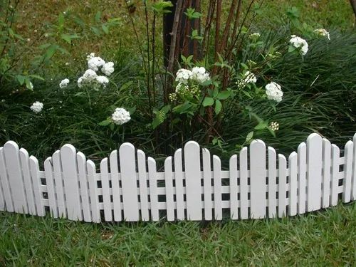 Cerca Decorativa De Jardim Branco