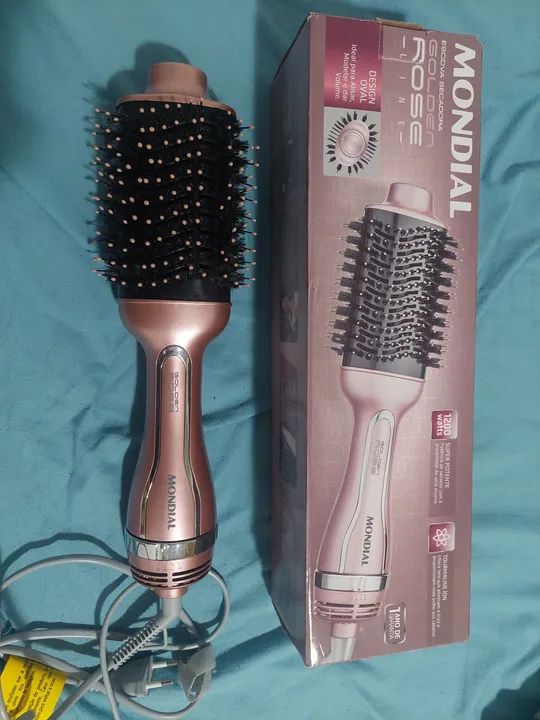 Secador de Cabelo Mondial Golden Rose Escova Rotativa - Foto 2