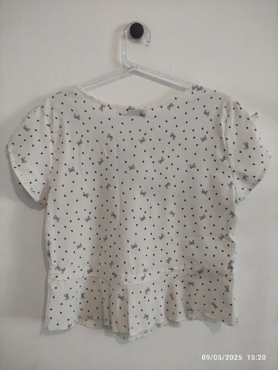 Blusa coraçãozinhos - Foto 3