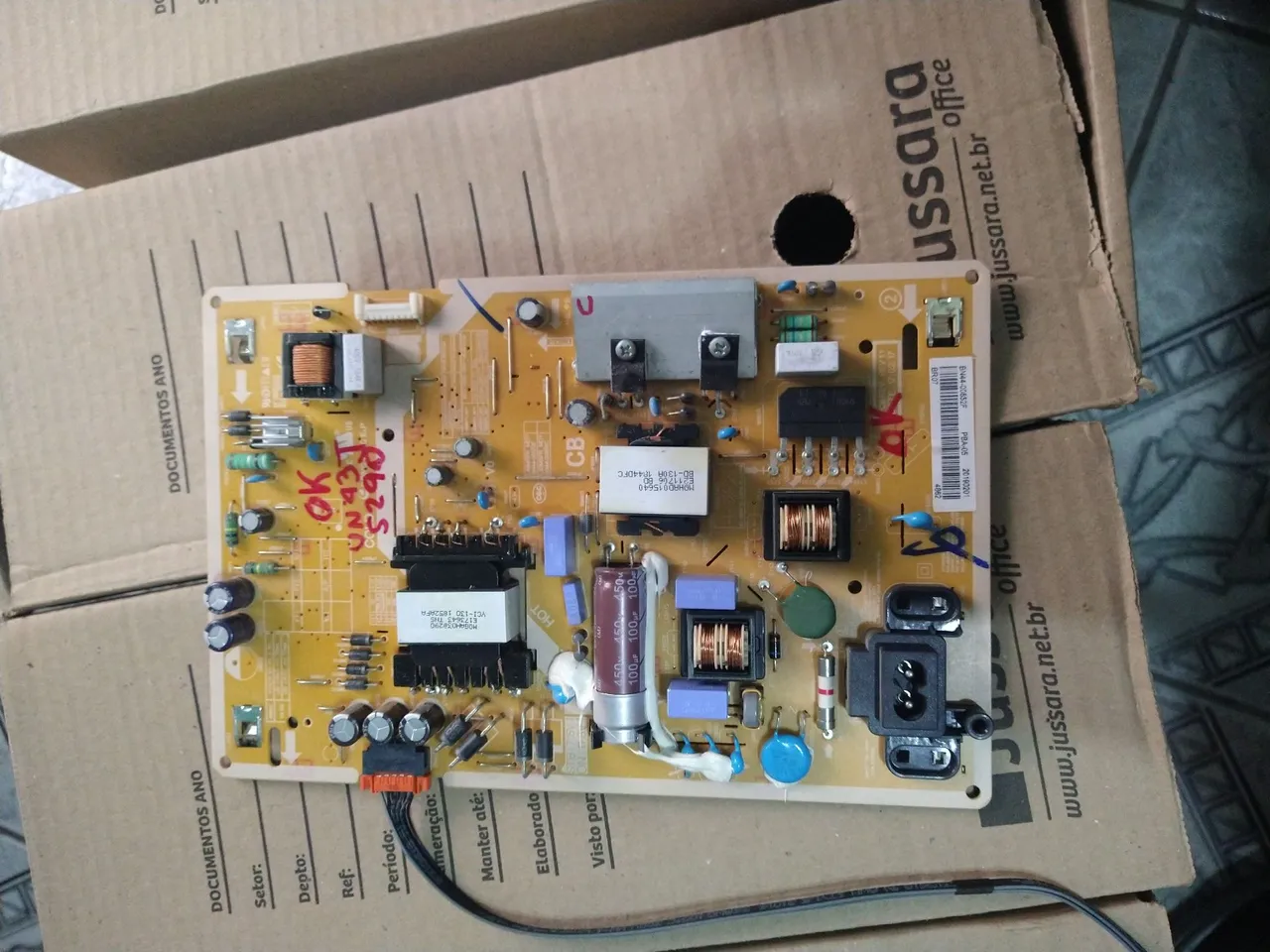 Placa da fonte tv Samsung un43j5290