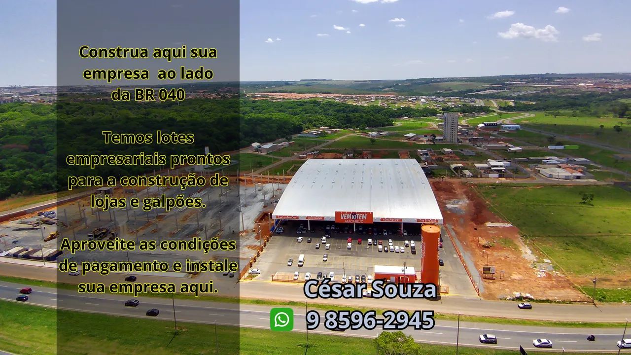 Construa sua empresa ou galpão o lado da BR em Valparaíso e poucos minutos de Brasília. - Foto 3