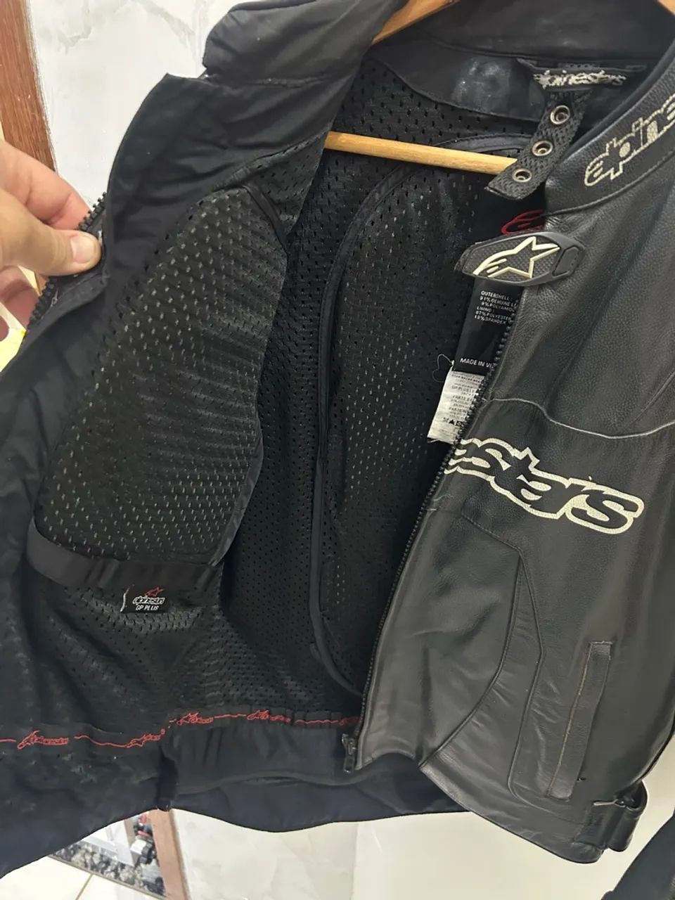Jaqueta Alpinestars Couro Original - Foto 4