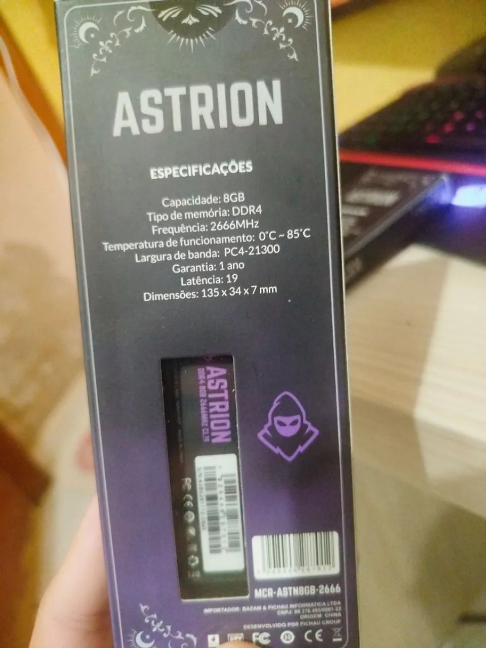 Duas Memórias RAM ASTRION DDR4 2666MHz CL19 - Foto 2
