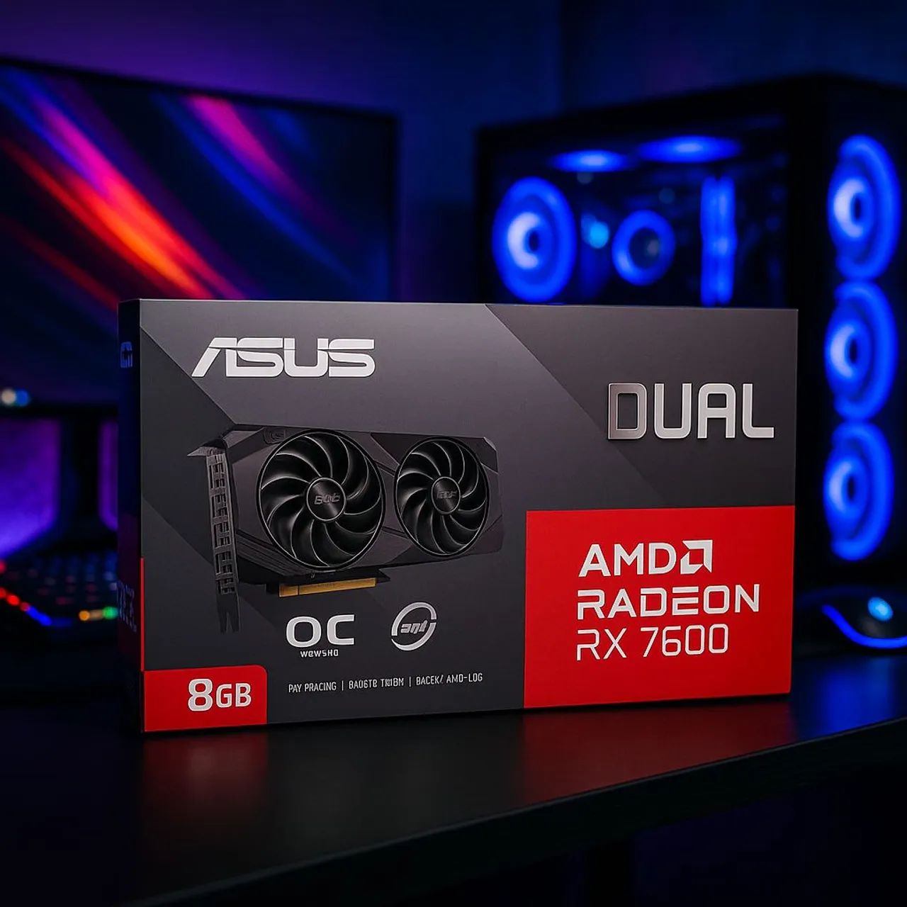 Placa de Vídeo ASUS DUAL Radeon RX 7600 8GB [NOVA]