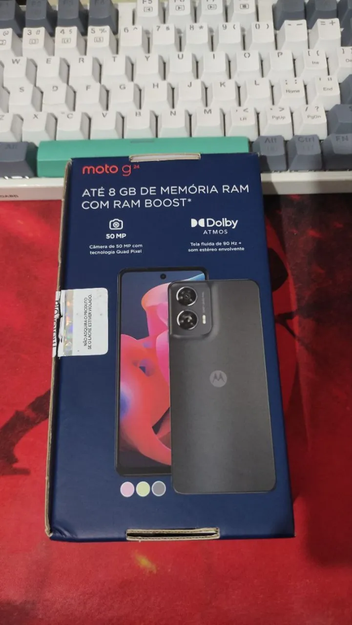 Moto G24 4 GB RAM e 256 memória interna câmera 50mpx