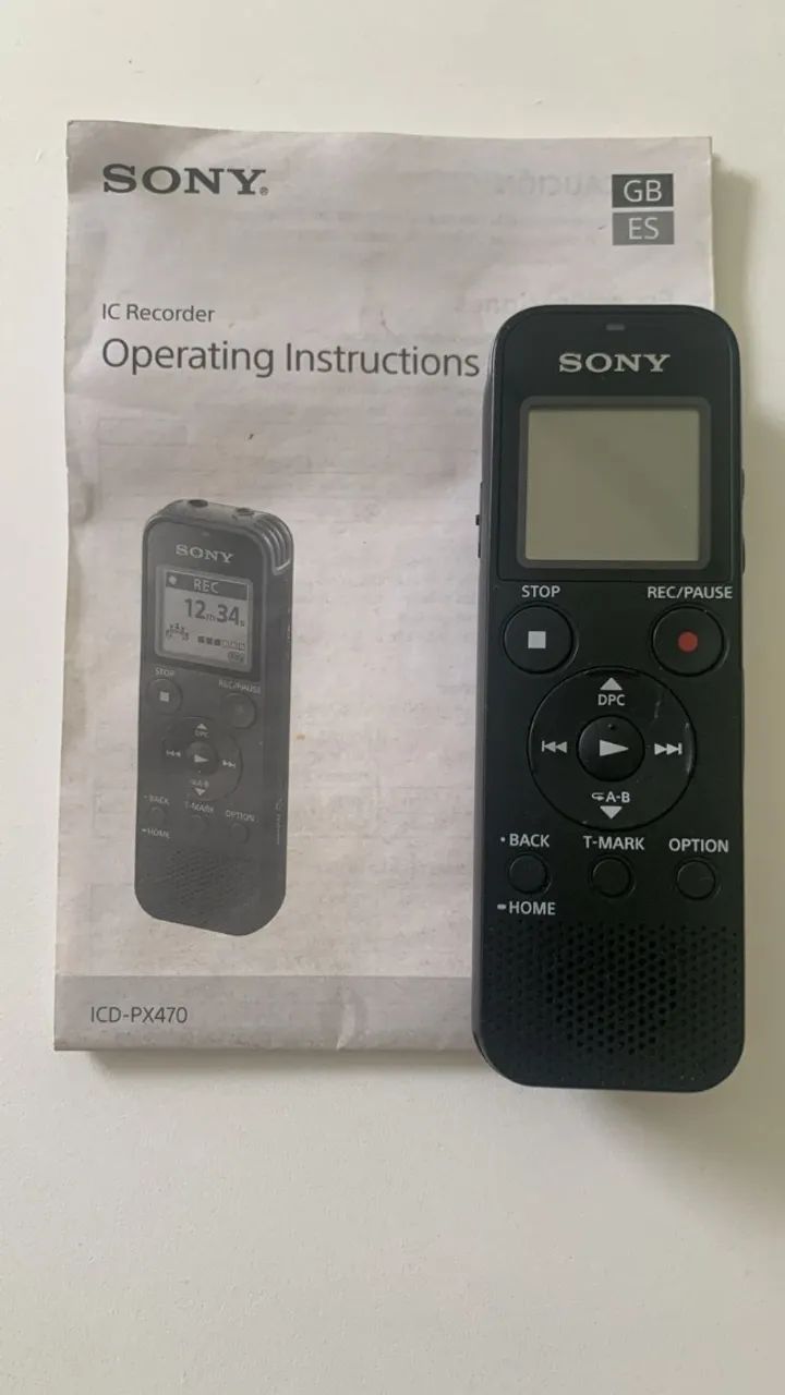 Sony Gravador de voz digital estéreo ICD-PX470 com gravador de voz USB integrado, preto - Foto 6