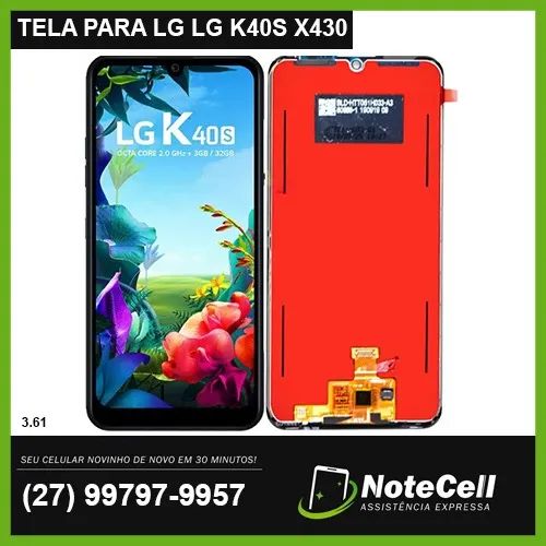 Tela Display Para Lg K40S X430 Original 3.61- Instalação Expressa Em 30 Minutos!