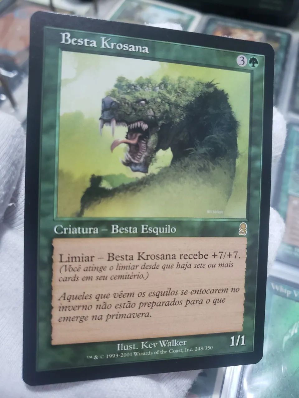 Carta Besta Krosana - Magic the Gathering  - Foto 2