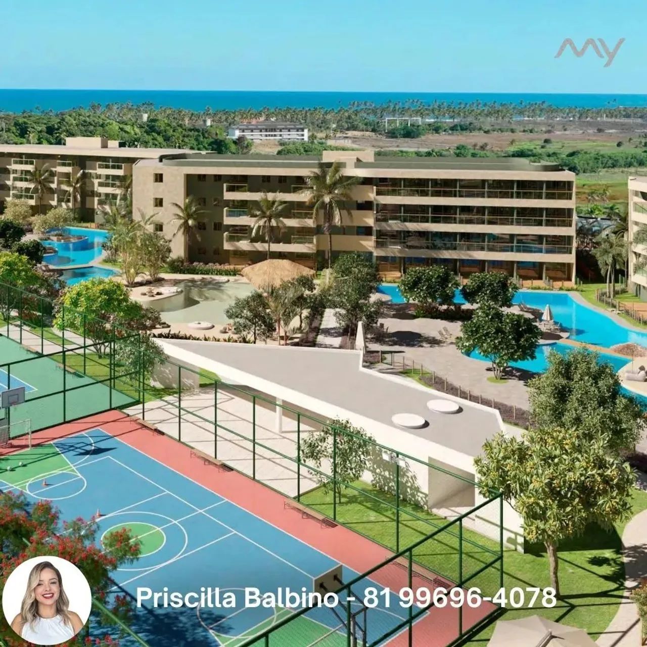 Flat em Muro Alto | My Beach Experience | Studio 26m² | maior resort de muro alto  pe - Foto 4