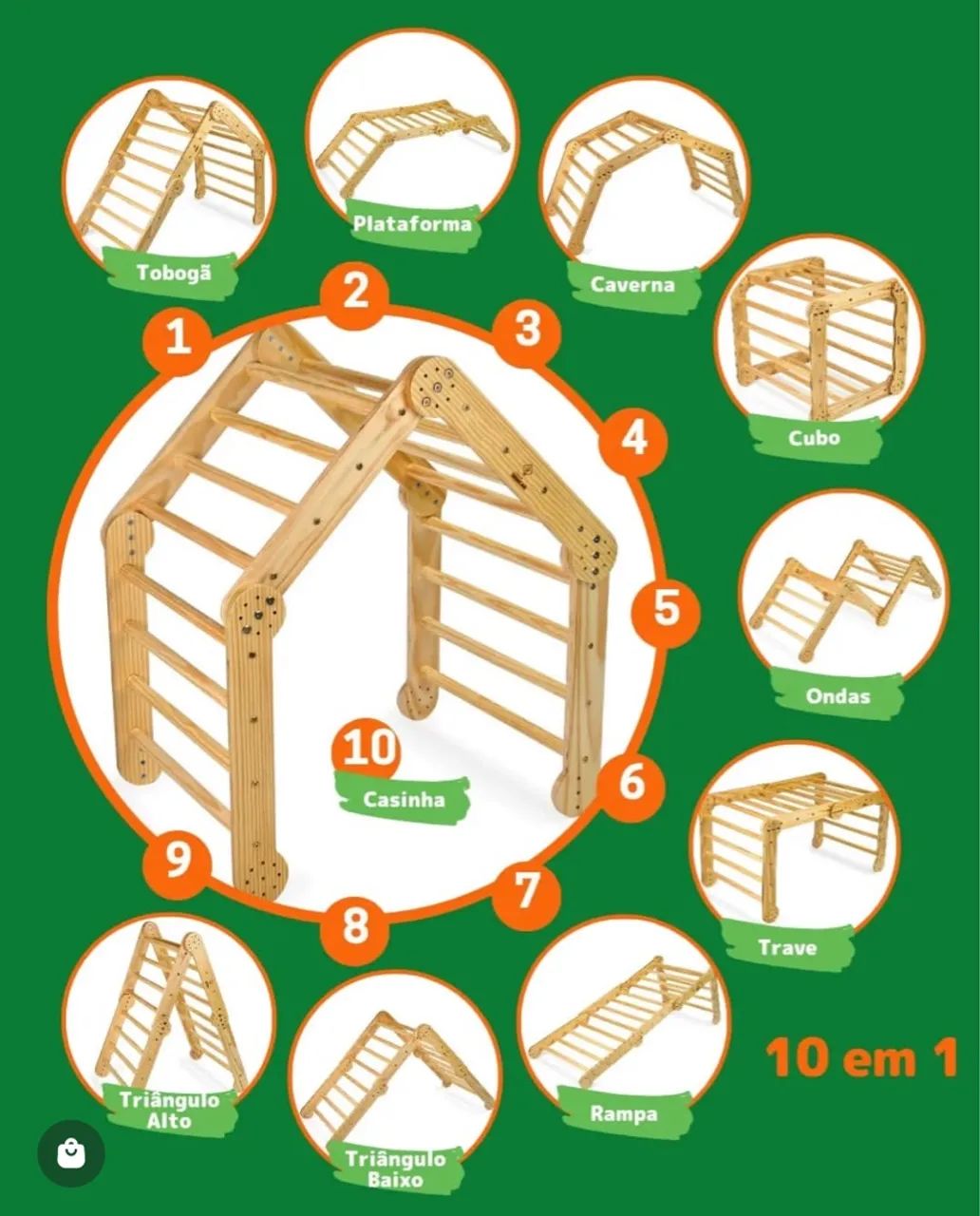 Escalada Infantil 10 em 1