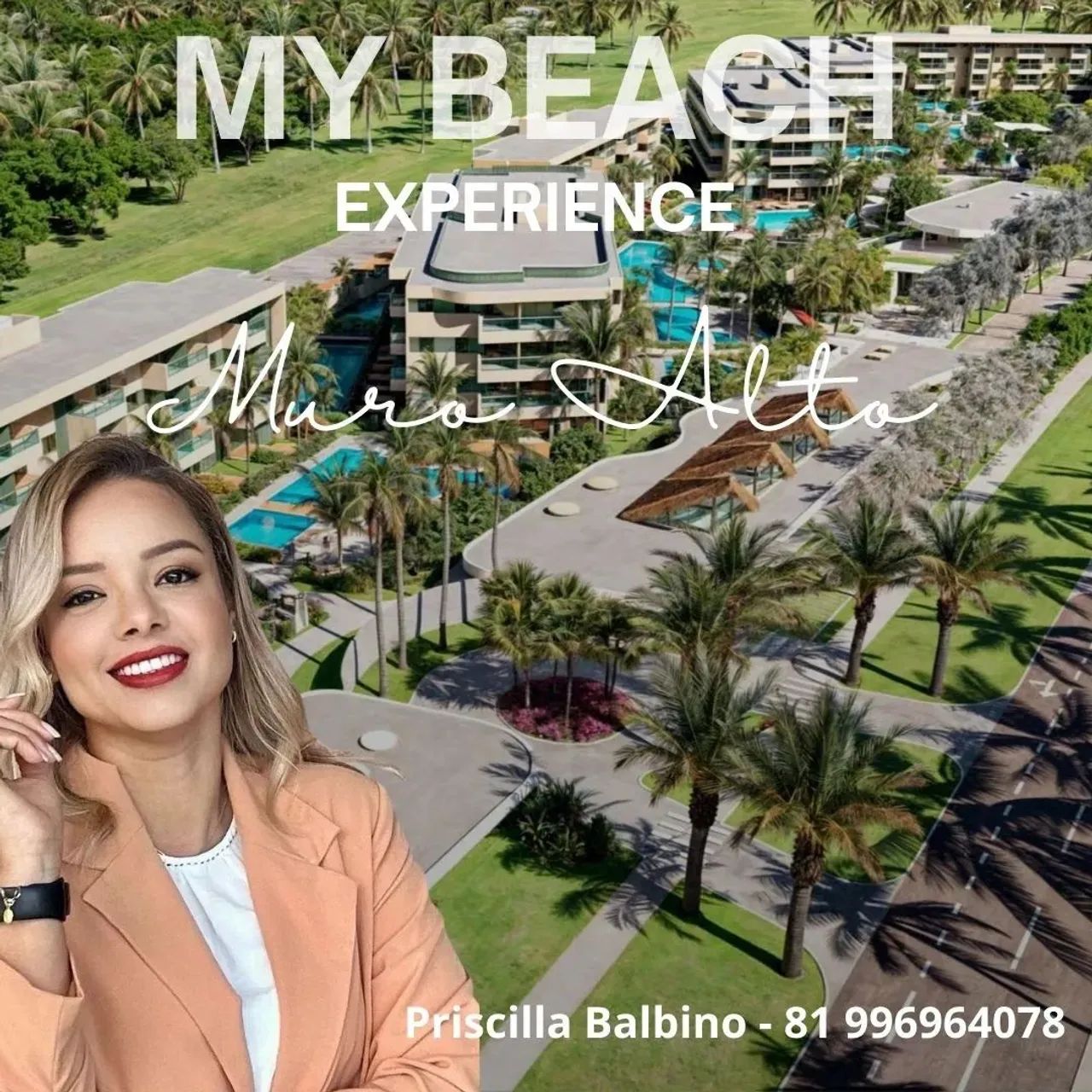 Flat em Muro Alto | My Beach Experience | Studio 26m² | maior resort de muro alto  pe
