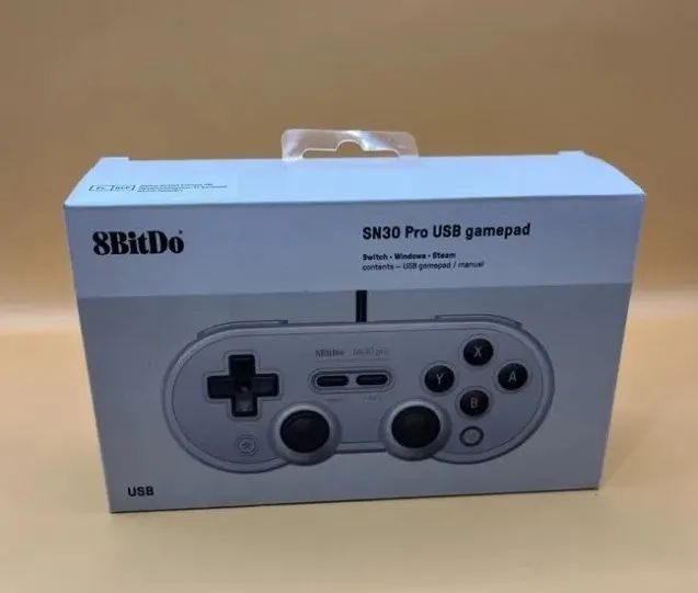 Controle Com Fio 8bitdo Sn30 Pro Switch Windows Steam, Raspberry pi ...