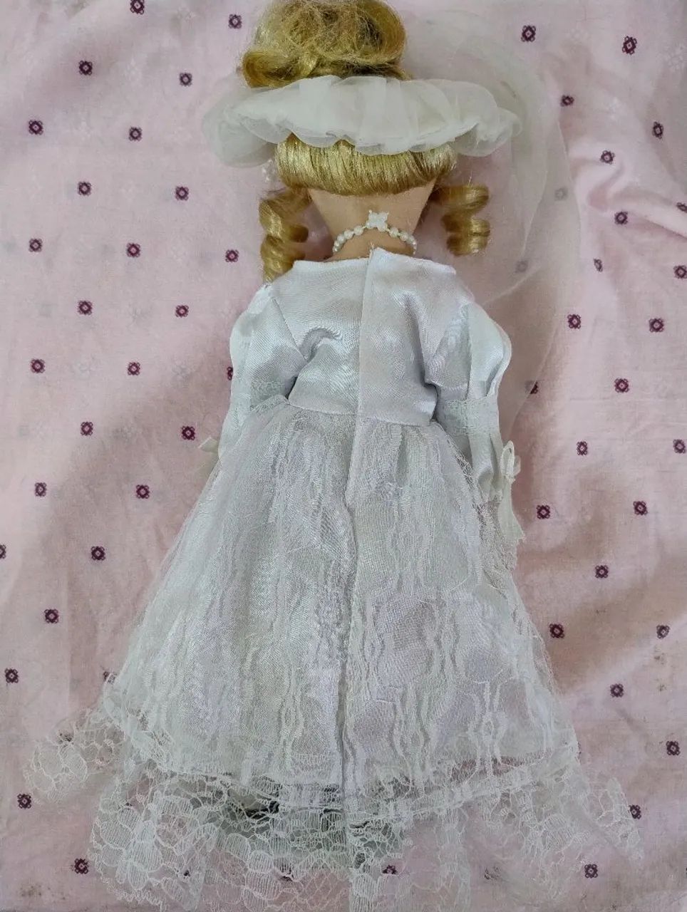 Boneca de porcelana" Noiva" década de 90  - Foto 5