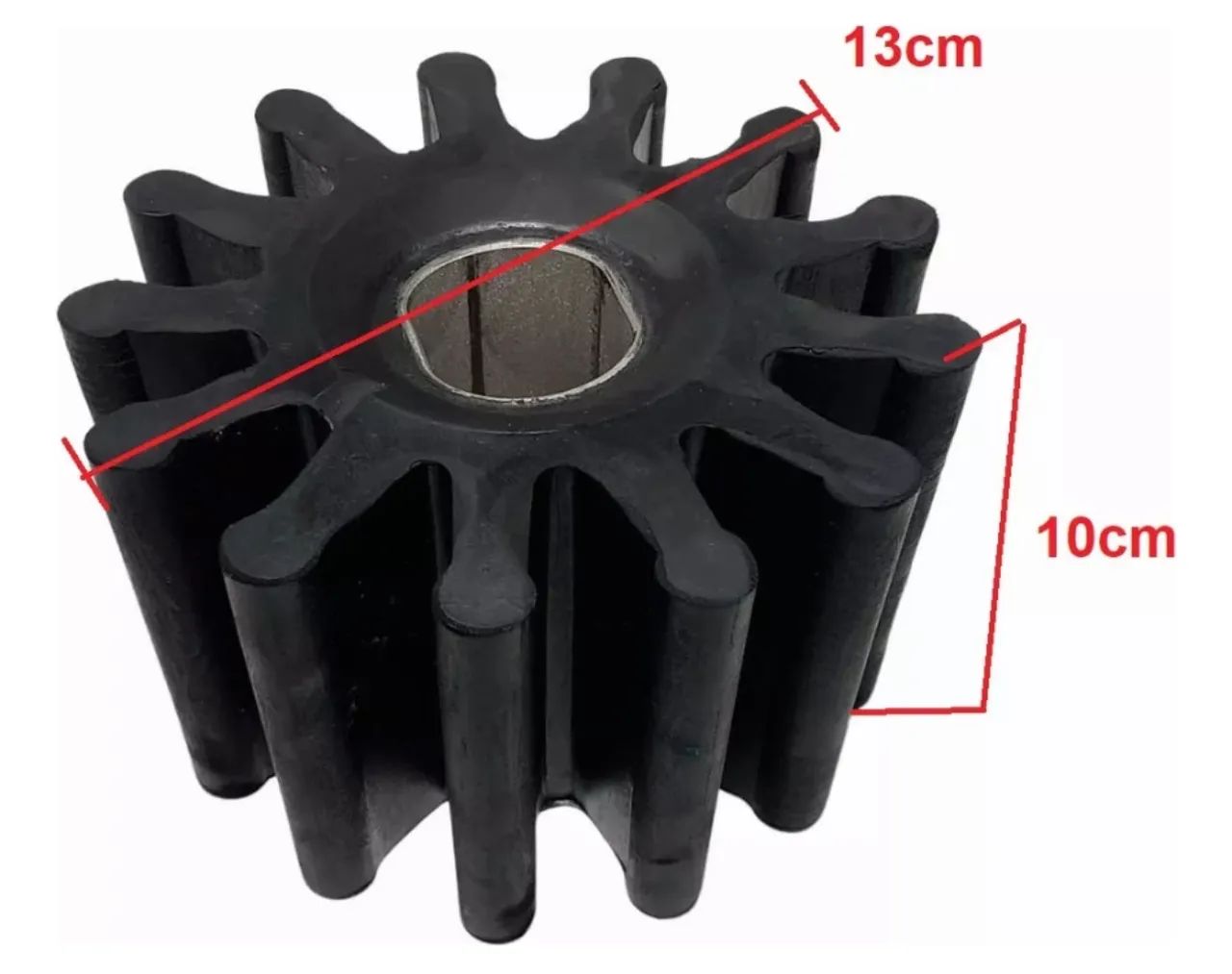 Rotor Borracha Bomba Leite 13 Alhetas Ø128x103 - Foto 3