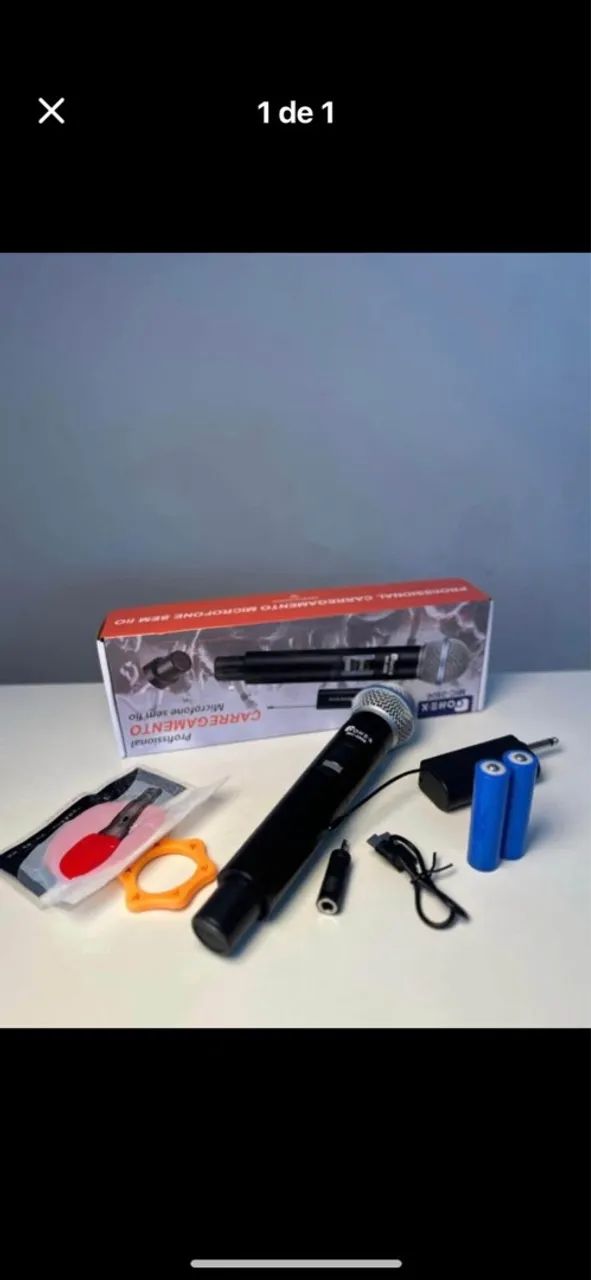 Microfone sem fio profissional 