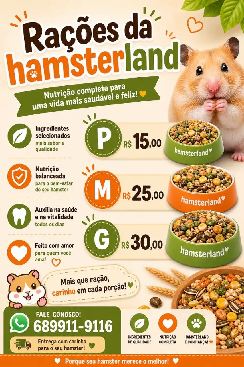 Ração para hamster 