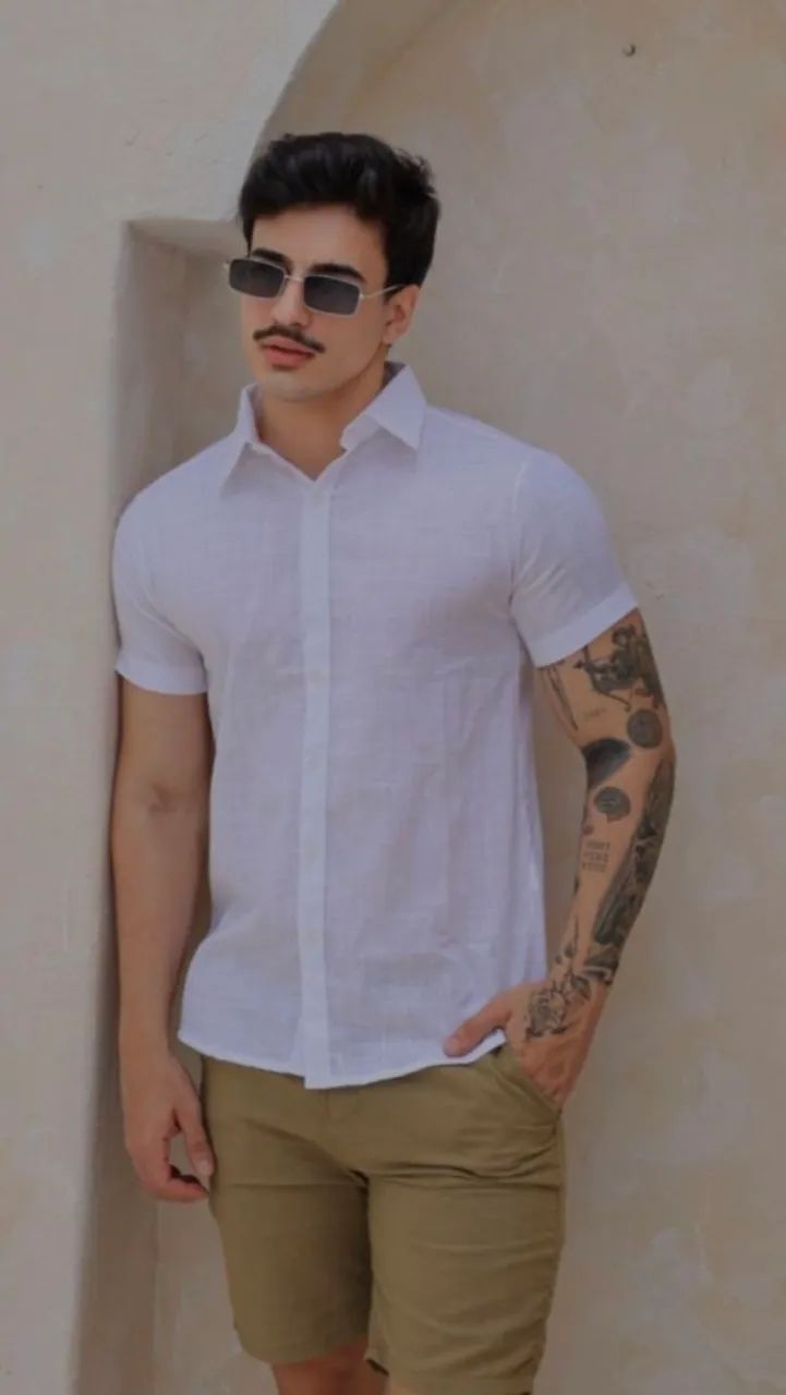 Camisa de Botao Elegante e Moderna - Foto 2