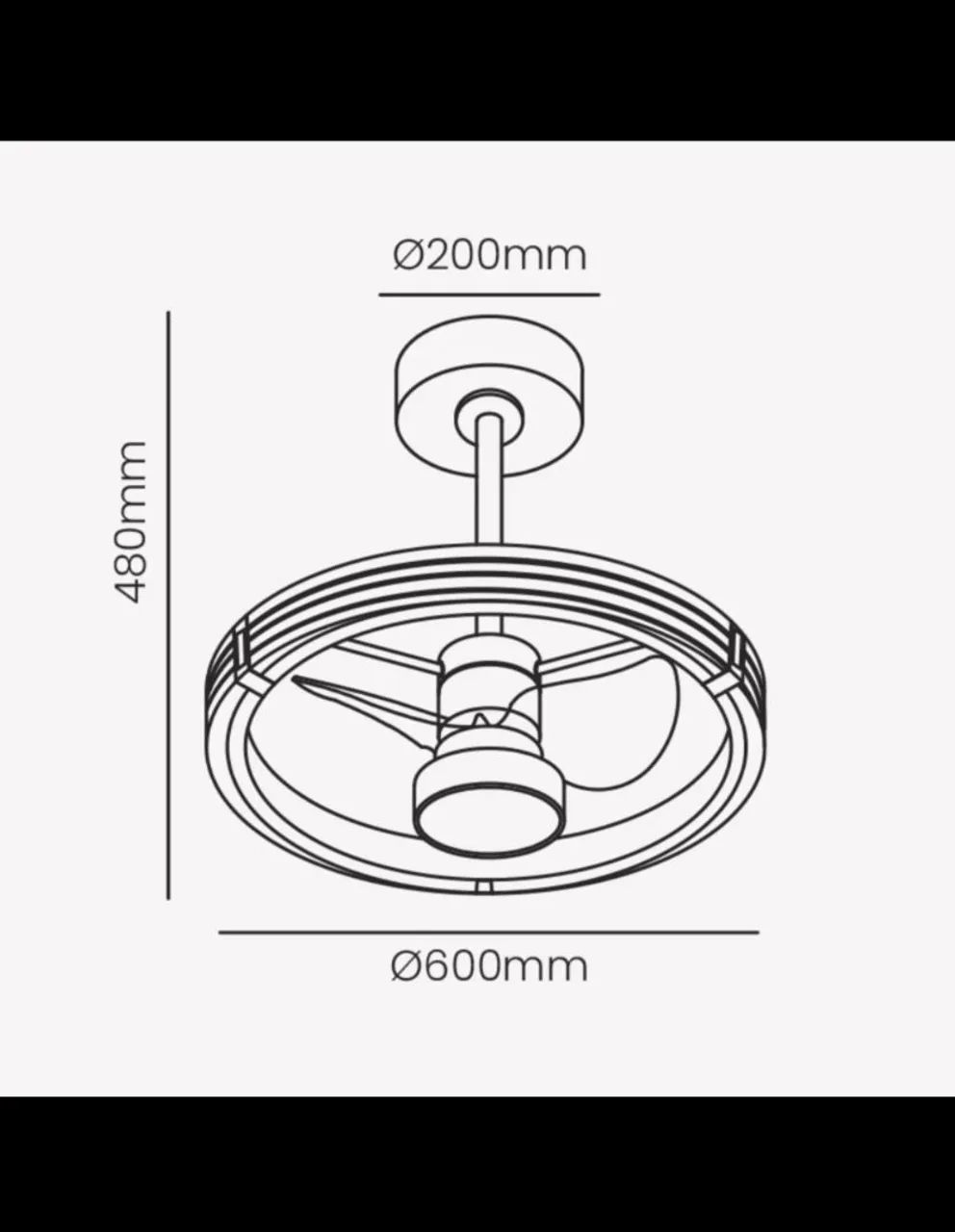 Lustre com ventilador com garantia  - Foto 5