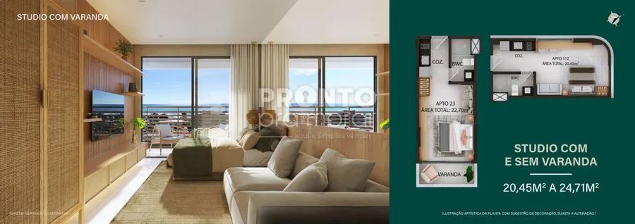 Flat com 1 quarto em Carneiros - Foto 4