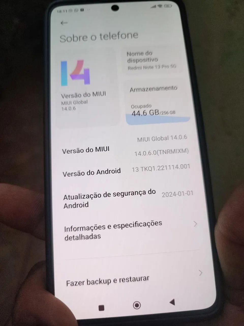 Celular Note 13 pró Venda ou troca. - Foto 2