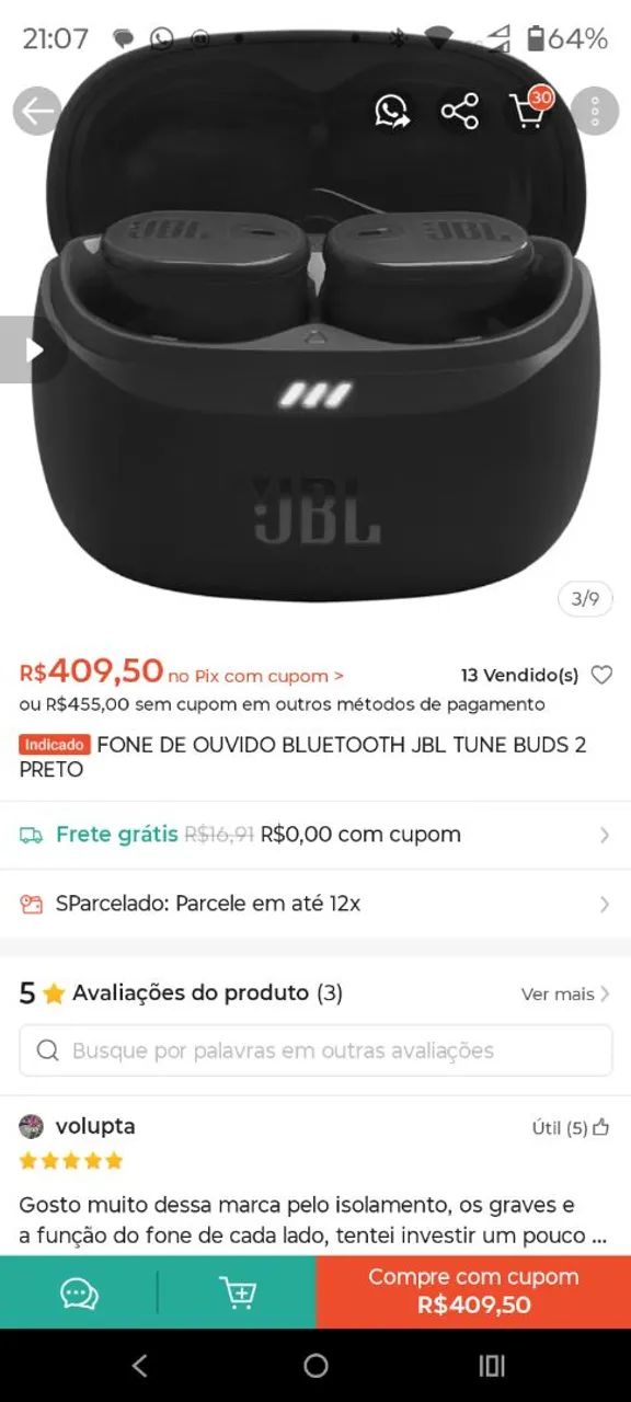 Fone JBL original  - Foto 3
