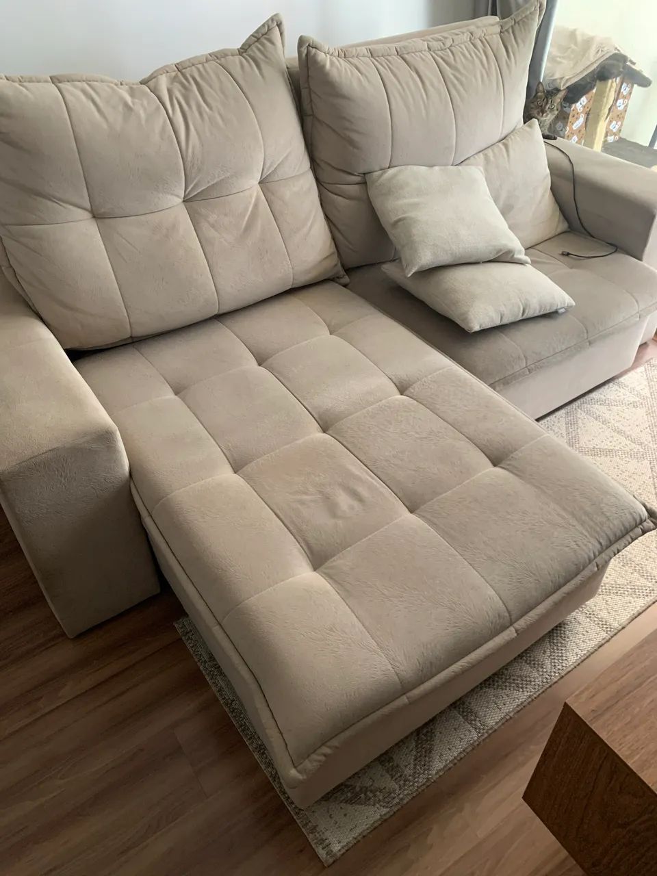 Sofá Retrátil e Reclinável com Baú - Excelente Estado - Foto 2