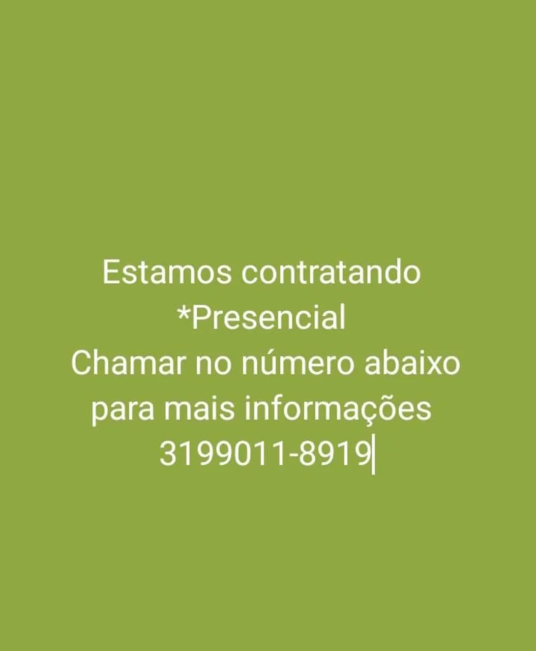 Estamos contratando
