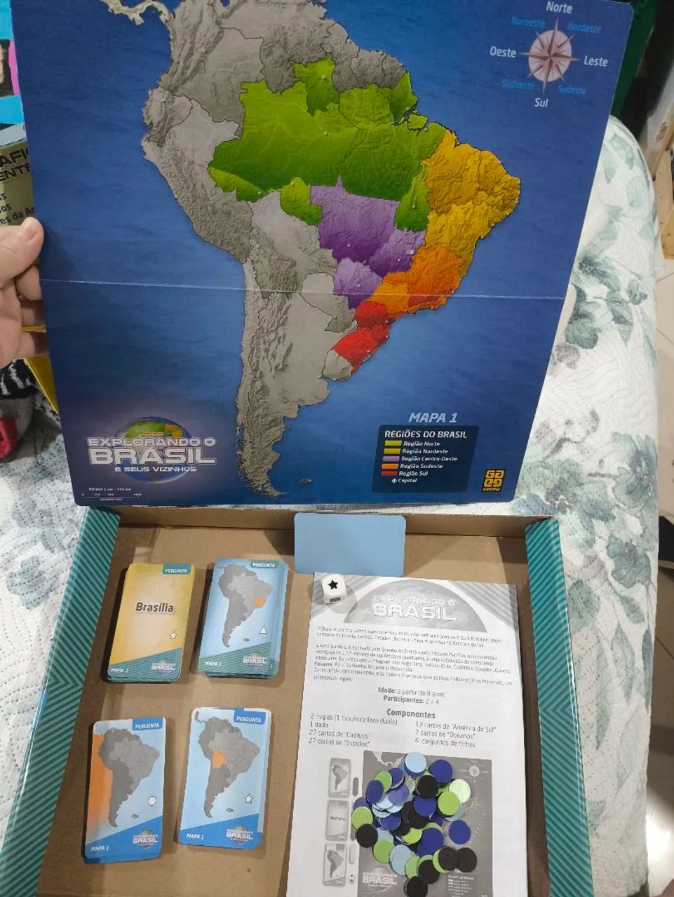 Jogo de tabuleiro  Explorando o Brasil - Foto 4