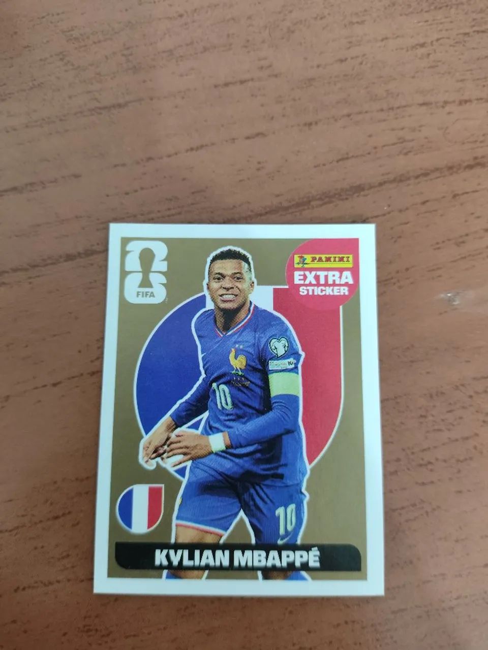 Figurinha Kylian Mbappé Dourada