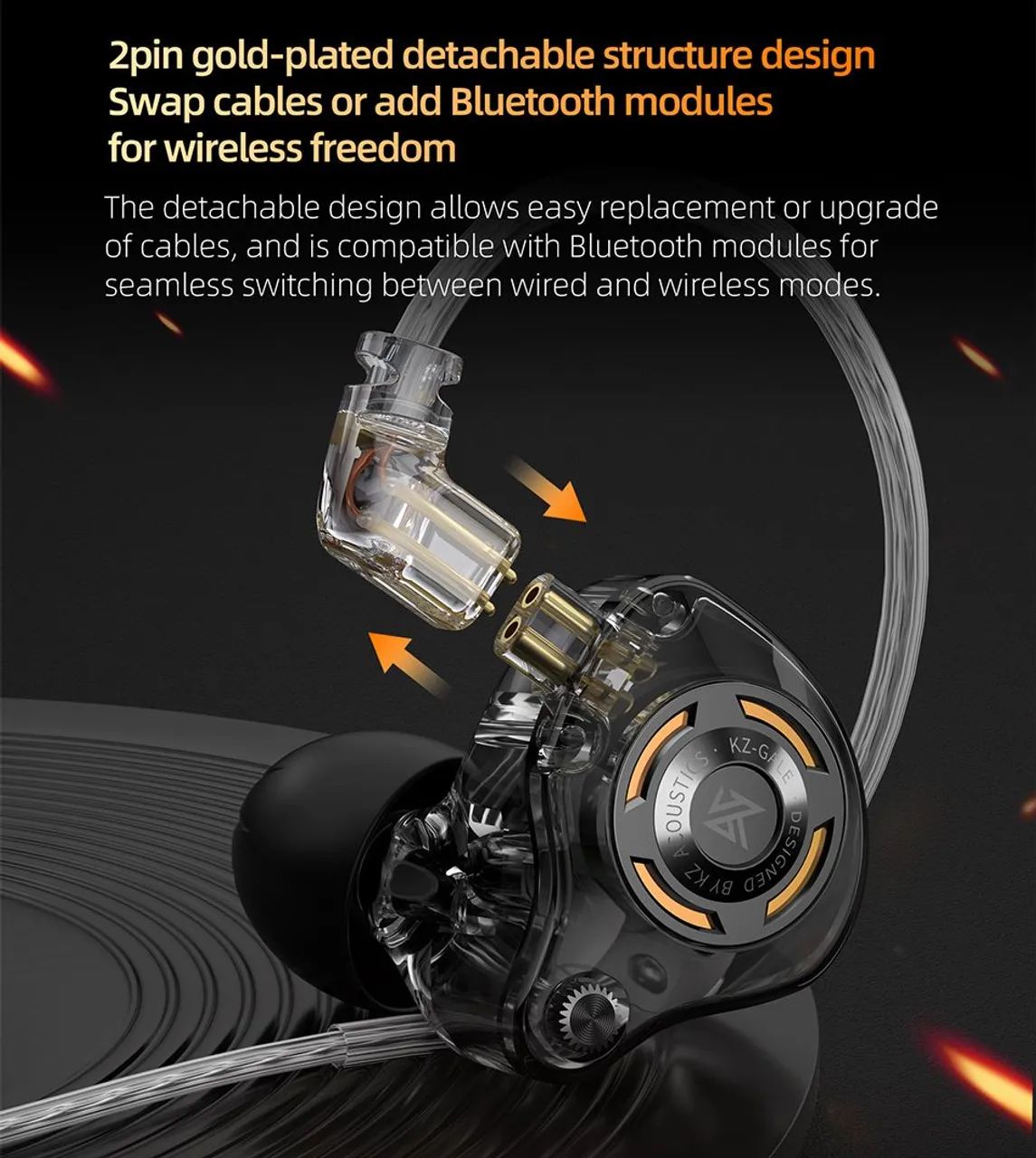 Fone gamer Kz Gale tipo C branco  - Foto 6