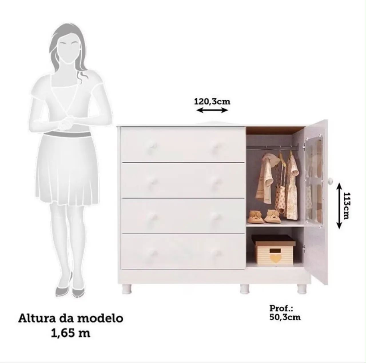 Kit berço e cômoda  - Foto 4