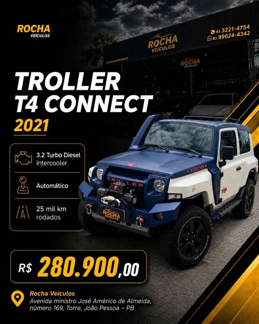 Troller T-4 T-4 TX4 Connect 4x4 3.2 Cap.Ríg.Die.Aut. 2021