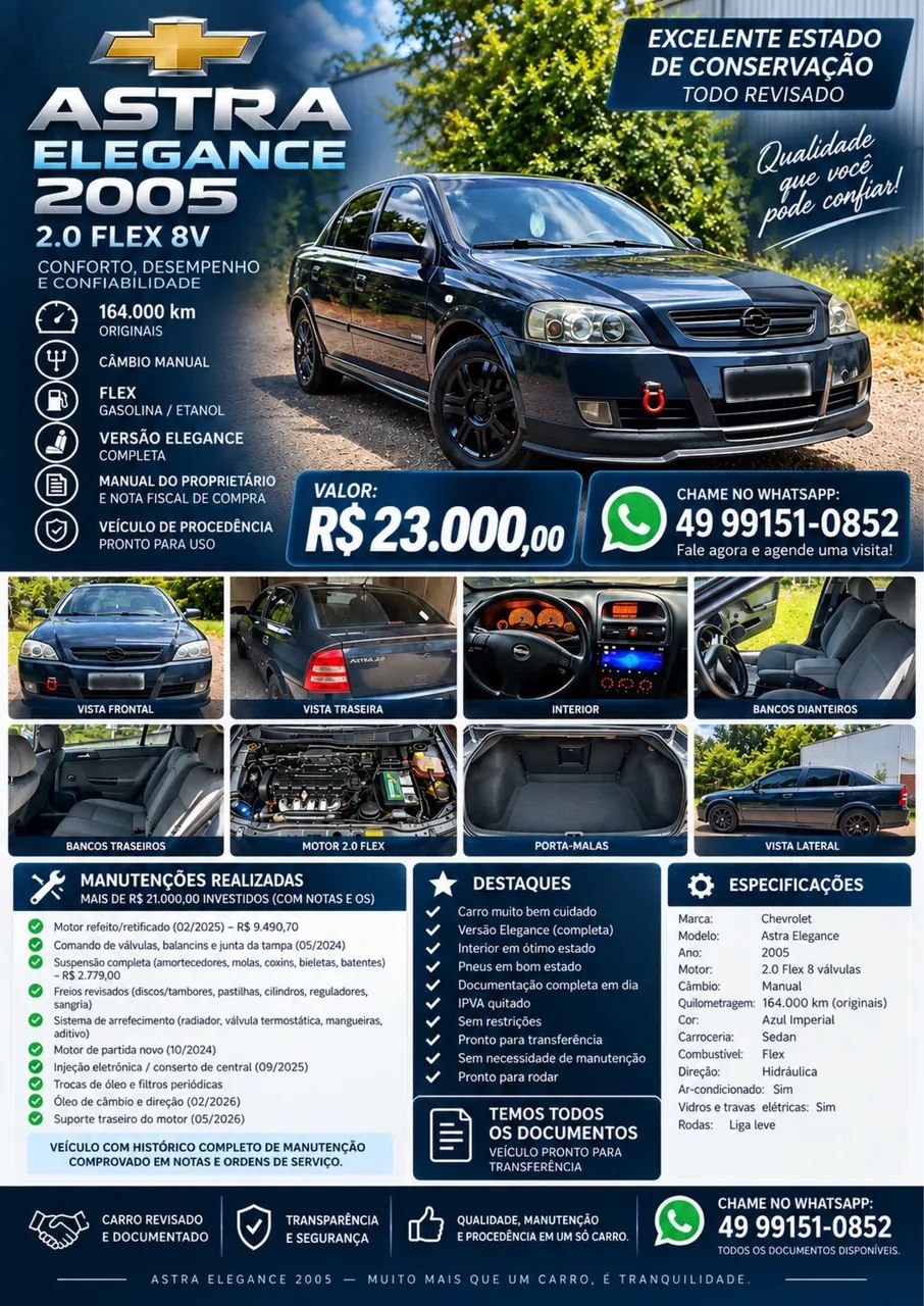 Chevrolet Astra Sed.eleg.2.0 MPFI Flexpower 8V 4P 2005