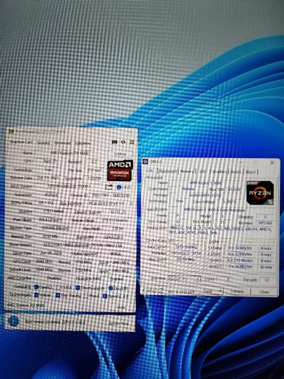 PC Ryzen 3600 Radeon RX6600 16GB RAM - Foto 2