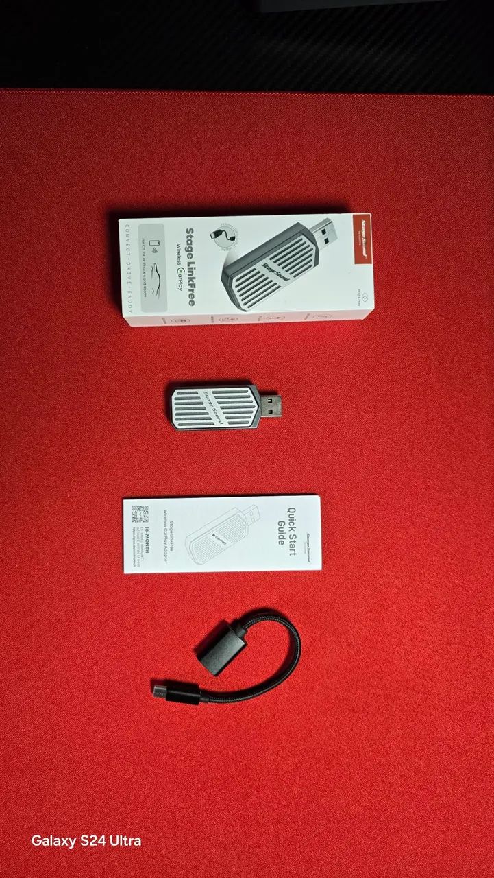 Adaptador Carplay Sem Fio Car Play Android Auto 2-em-1 Conexão Automática Mini Usb - Foto 3
