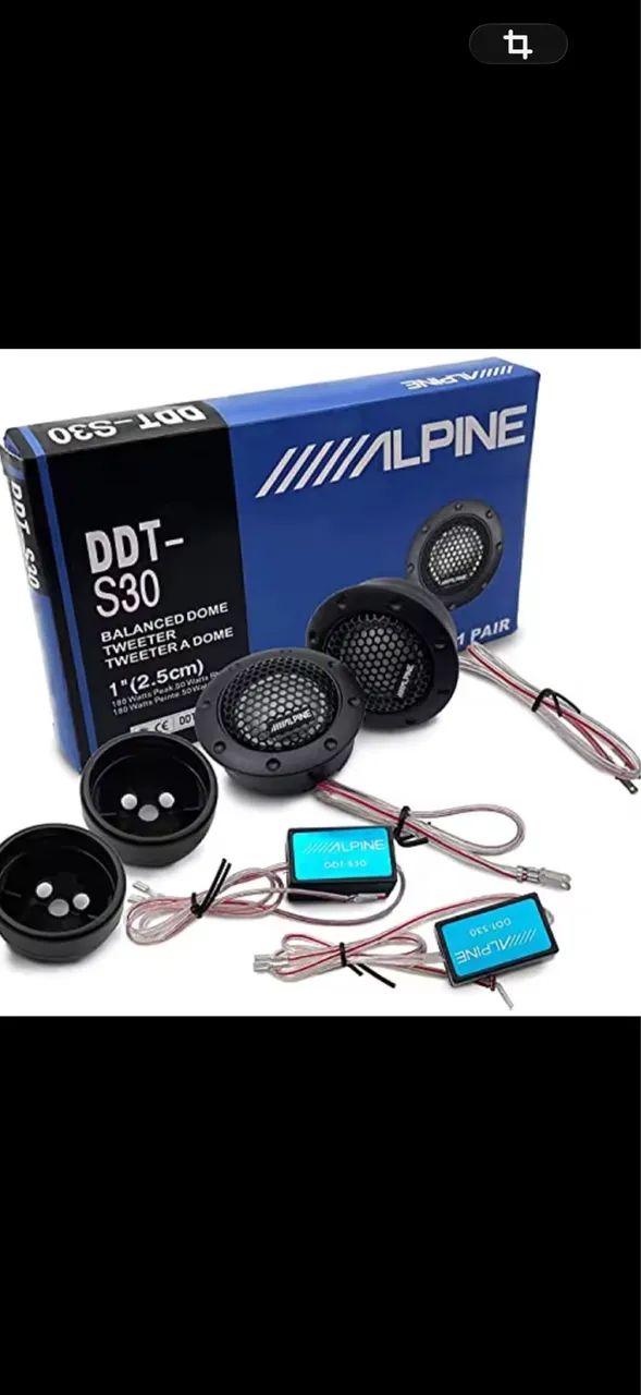 Tweeter Alpine DDT-S30 par na caixa - Foto 2