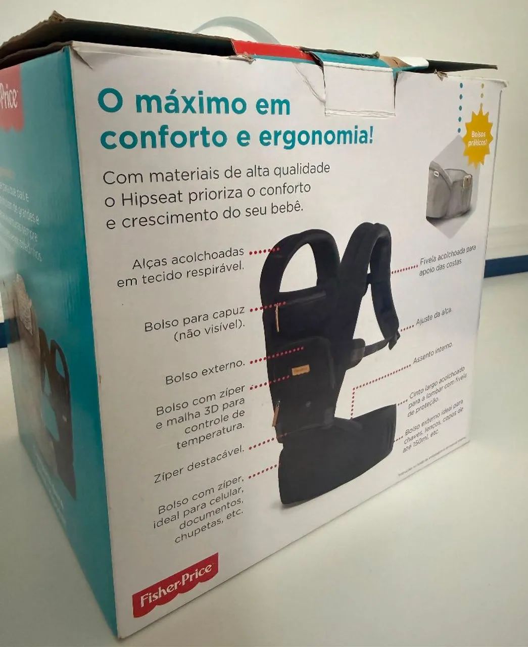 Canguru para bebê hispseat Fischer - Foto 2