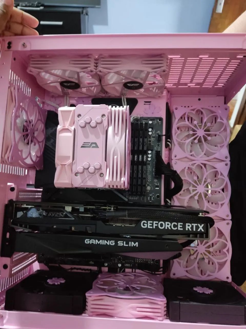 Cooler para processador intel/amd ELLSWORTH S11 PRO ROSA - Foto 3