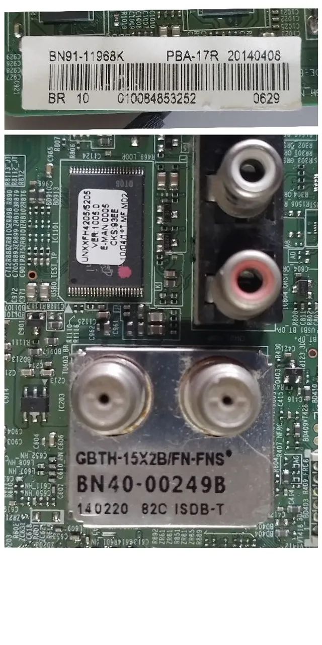 Placa mãe TV Samsung 40" UN40FH5205G / BN91-11968K + cabo - Foto 5