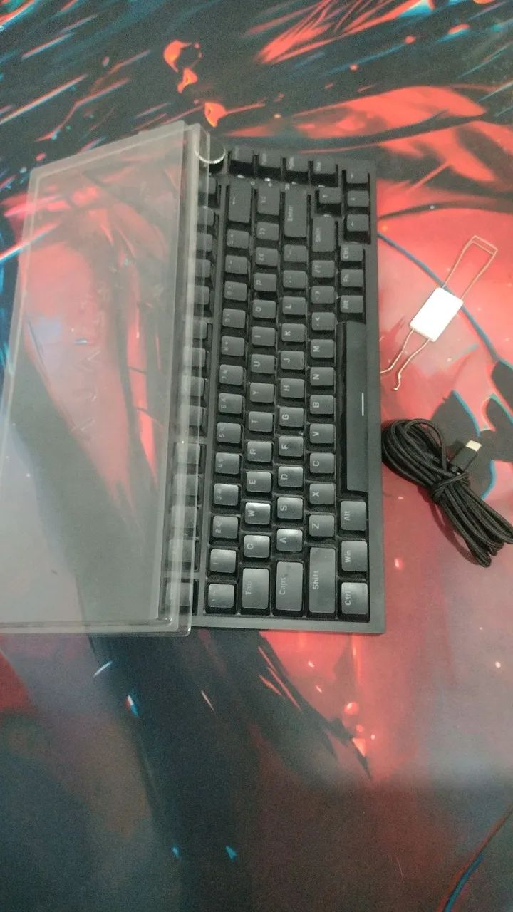 Kit teclado mecânico + mouse pad