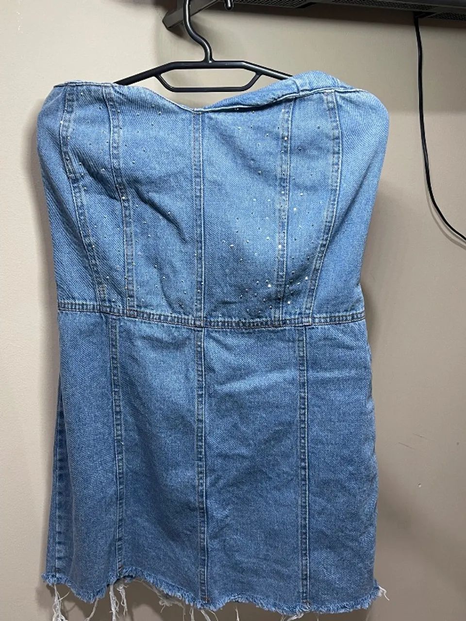 Vestido Jeans com brilho  - Foto 2