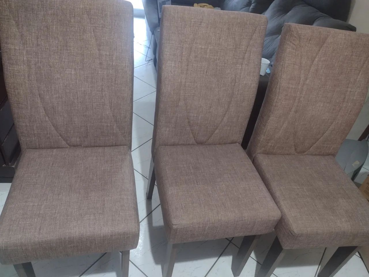 Mesa de Jantar Espelhada Preta com 6 cadeiras - Foto 5