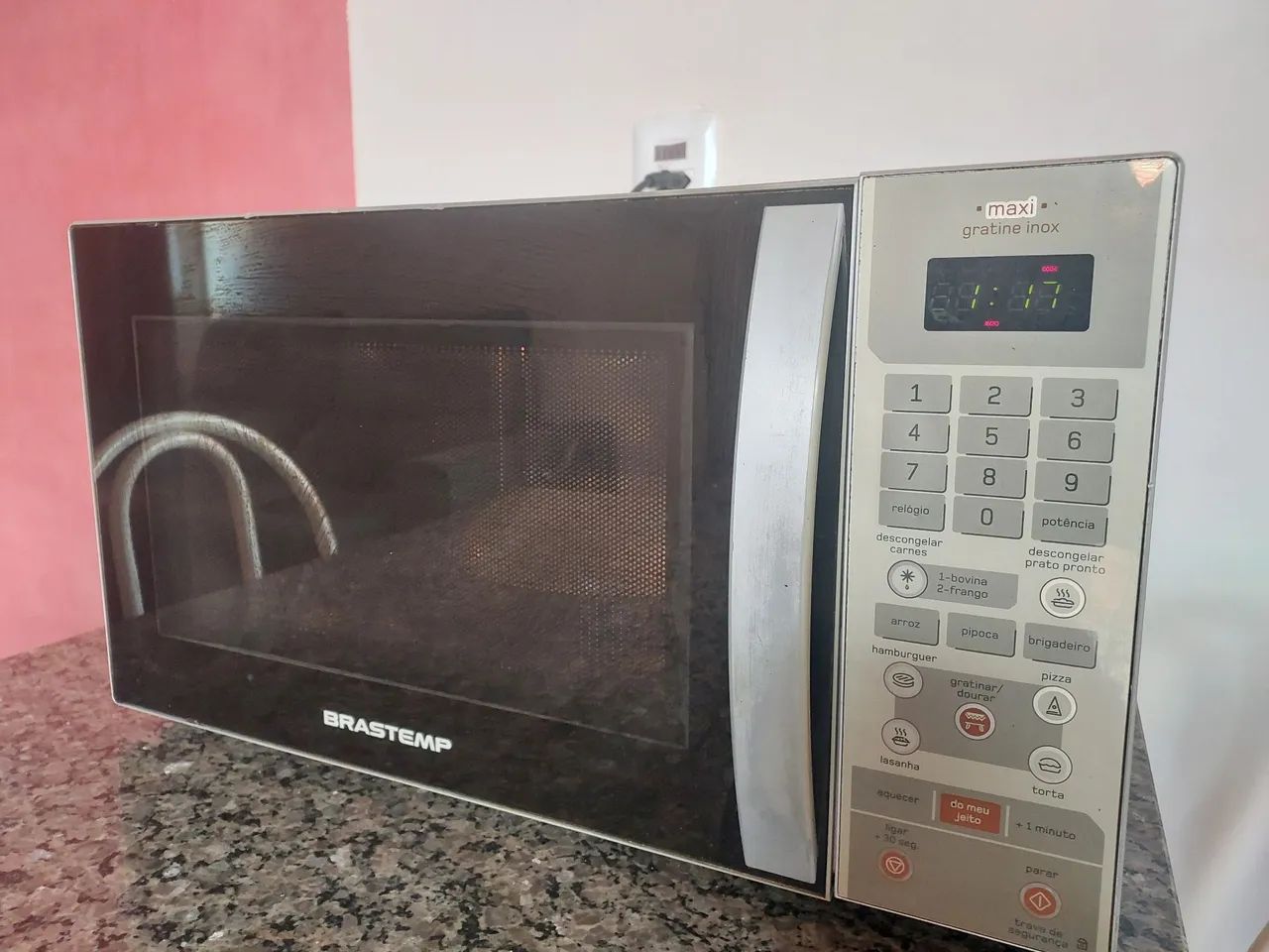 Microondas 127v inox com GRILL - Foto 3