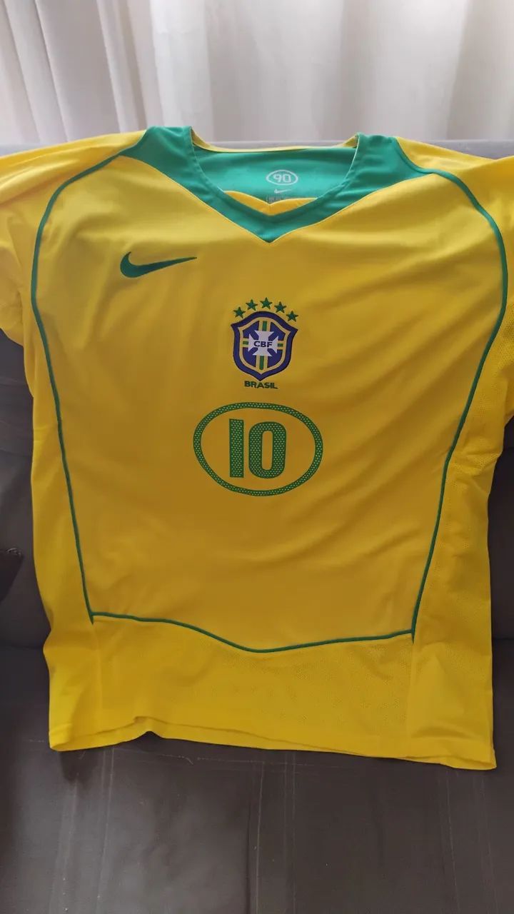 Camisa do Brasil 2004 Ronaldinho 