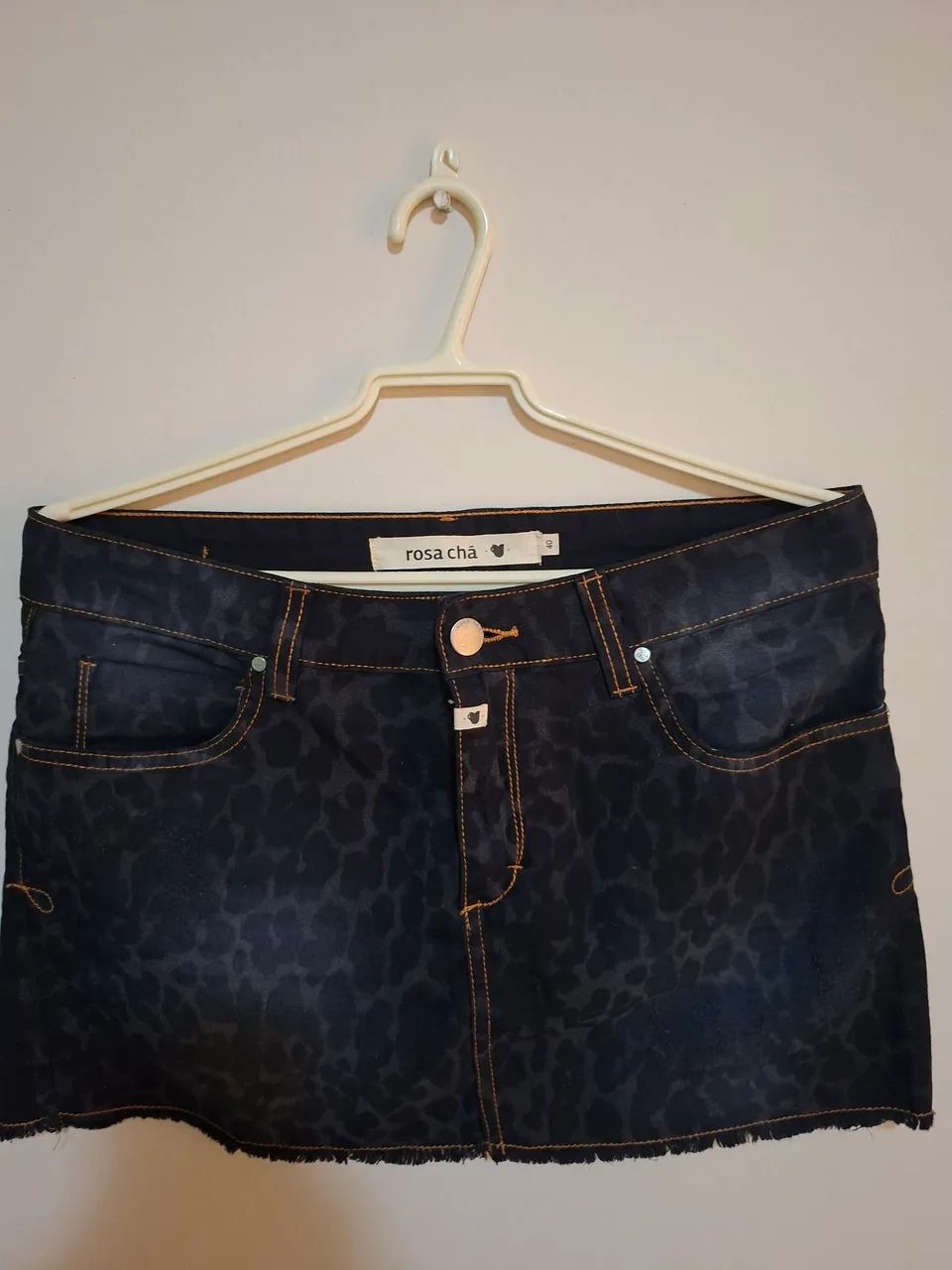 Saia Jeans Rosa Chá 40